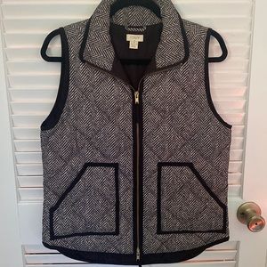 J Crew Houndstooth Pattern Vest